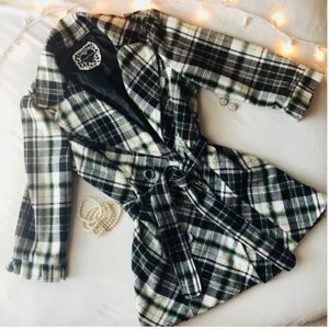 HeartSoul Plaid Pea coat